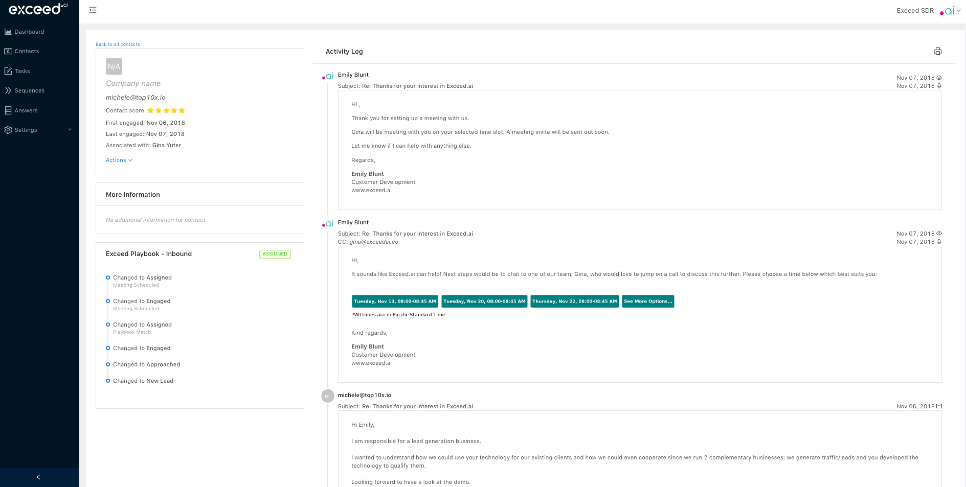 Exceed AI Integration Analytics Integrations from HubSpot